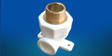 Male Brass Elbow Coupling W/D